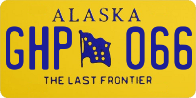 AK license plate GHP066