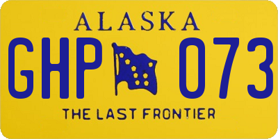 AK license plate GHP073