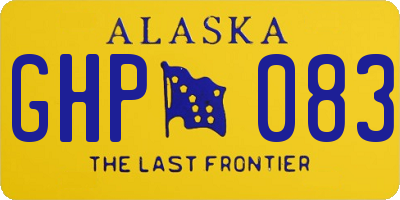 AK license plate GHP083