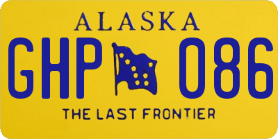 AK license plate GHP086