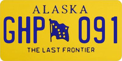 AK license plate GHP091