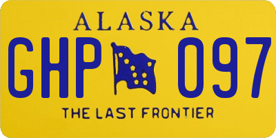 AK license plate GHP097