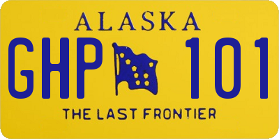 AK license plate GHP101