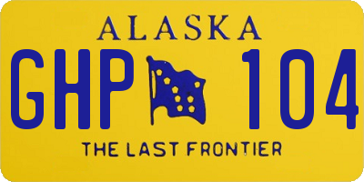 AK license plate GHP104