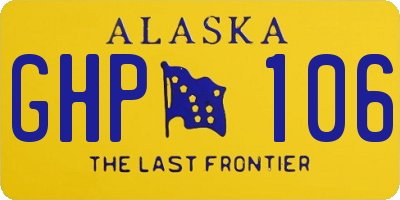 AK license plate GHP106