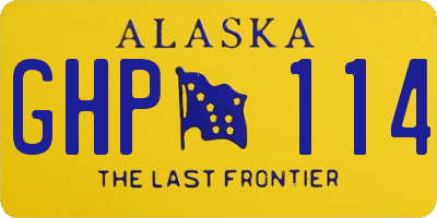 AK license plate GHP114