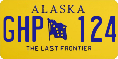AK license plate GHP124