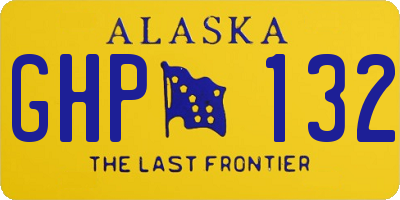 AK license plate GHP132