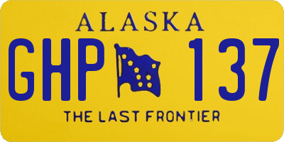 AK license plate GHP137