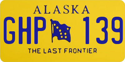 AK license plate GHP139