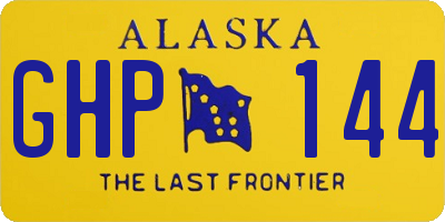 AK license plate GHP144