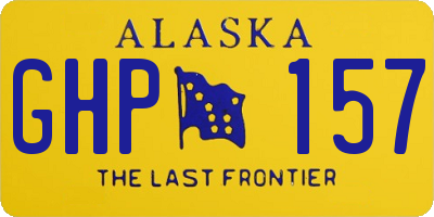 AK license plate GHP157