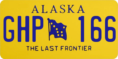 AK license plate GHP166
