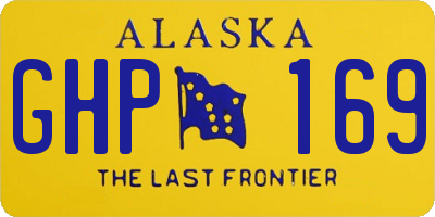 AK license plate GHP169