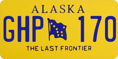 AK license plate GHP170