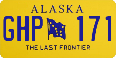 AK license plate GHP171