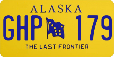 AK license plate GHP179