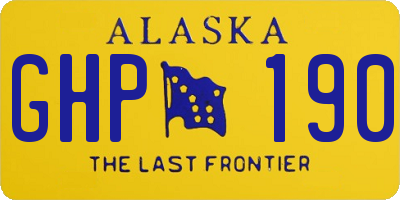 AK license plate GHP190
