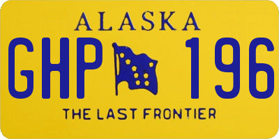 AK license plate GHP196