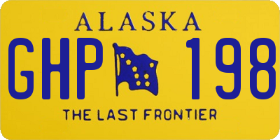 AK license plate GHP198