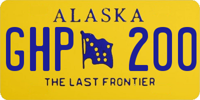 AK license plate GHP200