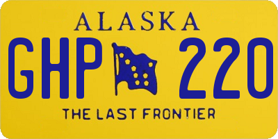 AK license plate GHP220
