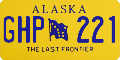 AK license plate GHP221