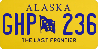 AK license plate GHP236