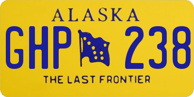 AK license plate GHP238
