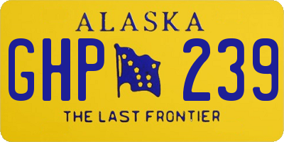 AK license plate GHP239