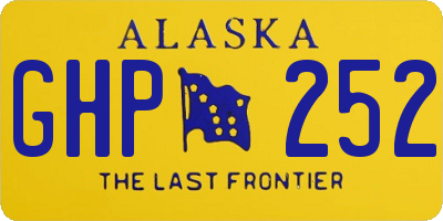 AK license plate GHP252