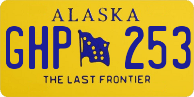 AK license plate GHP253
