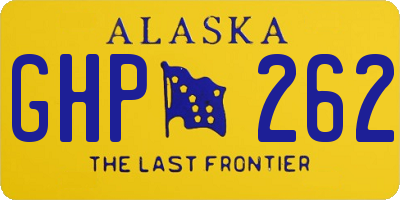 AK license plate GHP262