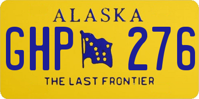 AK license plate GHP276