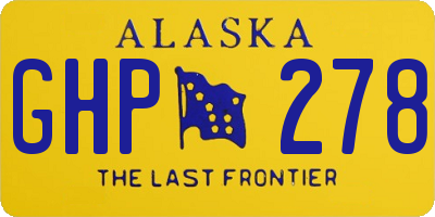 AK license plate GHP278