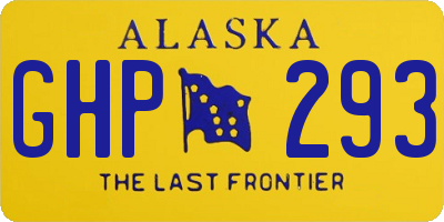 AK license plate GHP293