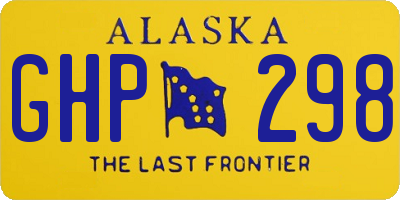 AK license plate GHP298
