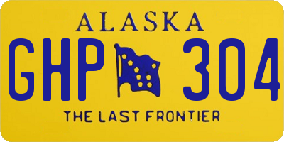 AK license plate GHP304