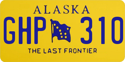 AK license plate GHP310