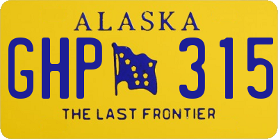 AK license plate GHP315