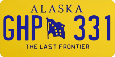 AK license plate GHP331