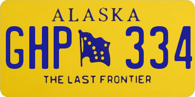 AK license plate GHP334