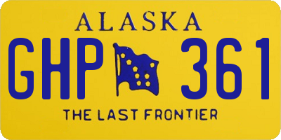 AK license plate GHP361