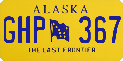 AK license plate GHP367