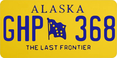 AK license plate GHP368