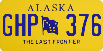 AK license plate GHP376
