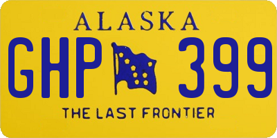 AK license plate GHP399