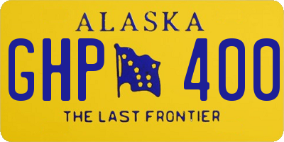 AK license plate GHP400