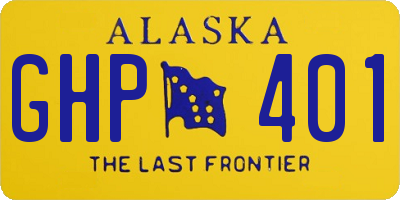 AK license plate GHP401
