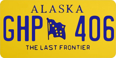 AK license plate GHP406